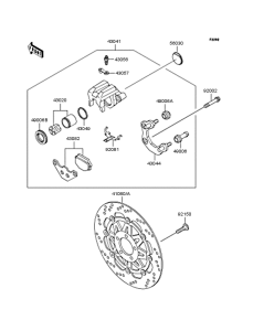 BJ250 Передний тормоз