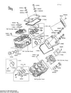 VN750 Крышка головки цилиндров