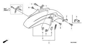 CB1300 Переднее крыло
