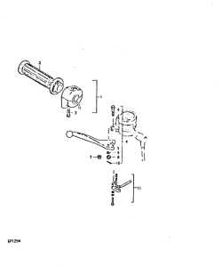 GP125 Right handle switch