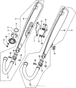 CB450 Глушитель