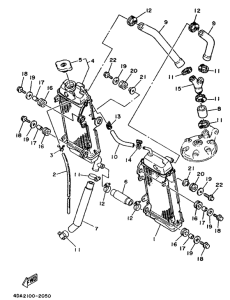 YZ250D Radiator. hose