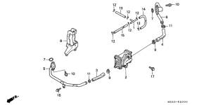 NTV650 Воздушный клапан всасывания