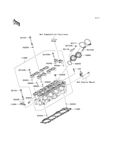 ZX1000 Головка цилиндров