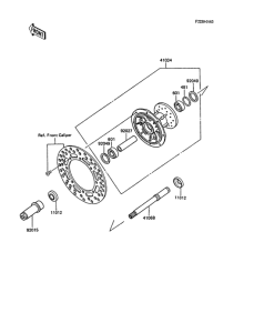 KX125 Переднее колесо
