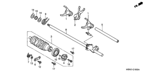 Вилка переключения передач