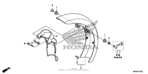 VT1300CX (ABS) Front fender (3)
