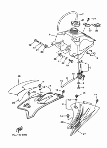 TT-R50E Топливный бак
