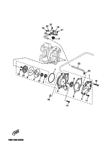 YP125R Водяная помпа