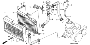 NSR125R Радиатор
