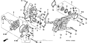 VFR800 Водяной насос