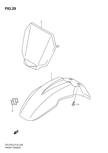 DR-Z70 Переднее крыло