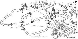 GL1800 Патрубки охлаждения