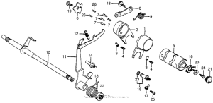 CT70 Вилка переключения передач