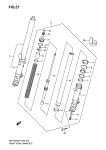 GSF1250S (ABS) Передняя вилка