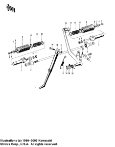 Footrests / stand / brake pedal
