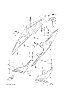 YZF-R125 Боковые обтекатели