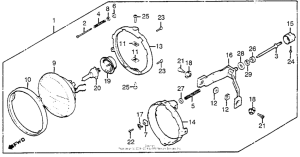 GL1100I Gl110i / aheadlight