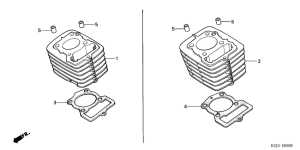 CRF80F Цилиндр