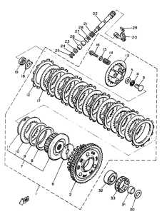 XJ650 Сцепление