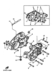 DT200U DT200UW Картер двигателя