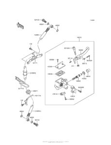 KL650 Главный тормозной цилиндр