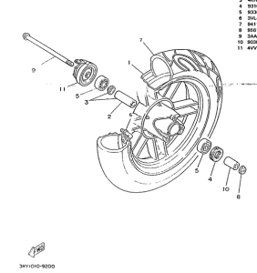 CW50 Переднее колесо