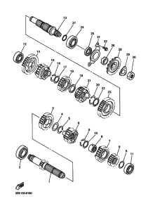 WR400F Трансмиссия