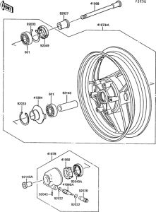 ZX1000 Переднее колесо