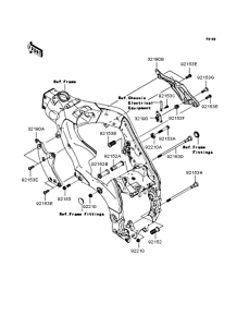 ZX1000 Крепление двигателя