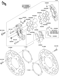 VN2000 Передний тормоз