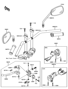 BJ250LGFA ハンドルバー