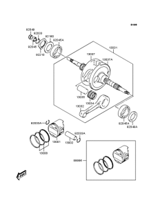 SC150 Crankshaft / piston
