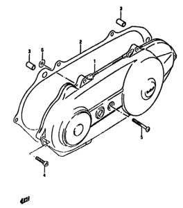 AH50 Crankcase left cover