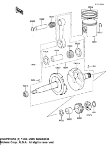 AR80 Crankshaft / piston