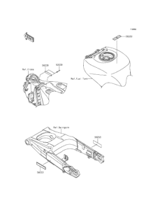 ZX1400 Лейбл предостережения