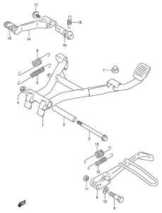 VX800 Подножки