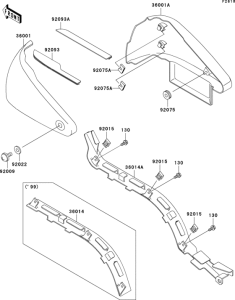 VN800 Боковые обтекатели