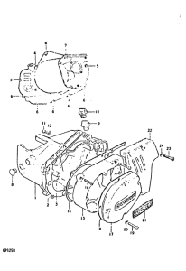 GP125 Crankcase cover ass`y  (v