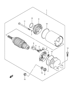 AN650 (ABS) Стартерный мотор