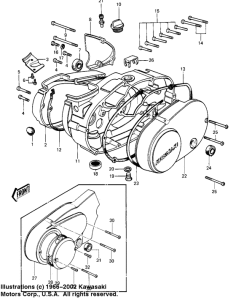 KE100 Крышки двигателя