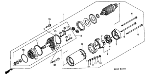 GL1500SE Стартерный мотор