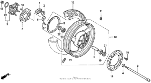 ST1100 (ABS/ TCS) St1100a rear wheel