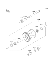 KX125 Переднее колесо