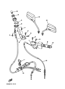 R1-Z ｽﾃｱﾘﾝｸﾞﾊﾝﾄﾞﾙ. ｹｰﾌﾞﾙ