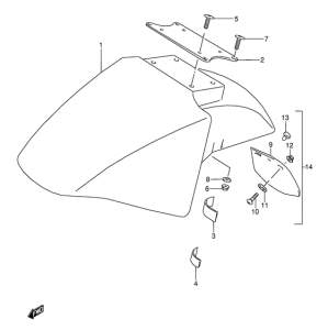 GSX600 Переднее крыло