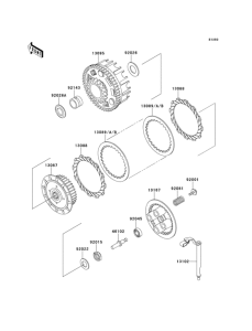 VN250 Сцепление