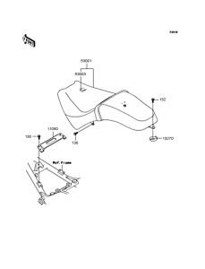 VN250 Сиденье
