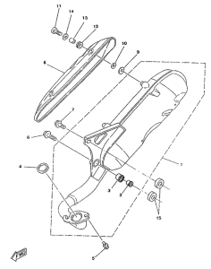 YA50R Выхлопная система