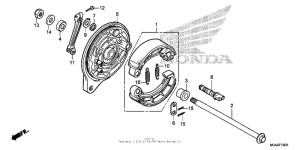 VT750RS Rear brake panel (2)